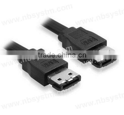 eSATA data cable with Locking Latch (black)