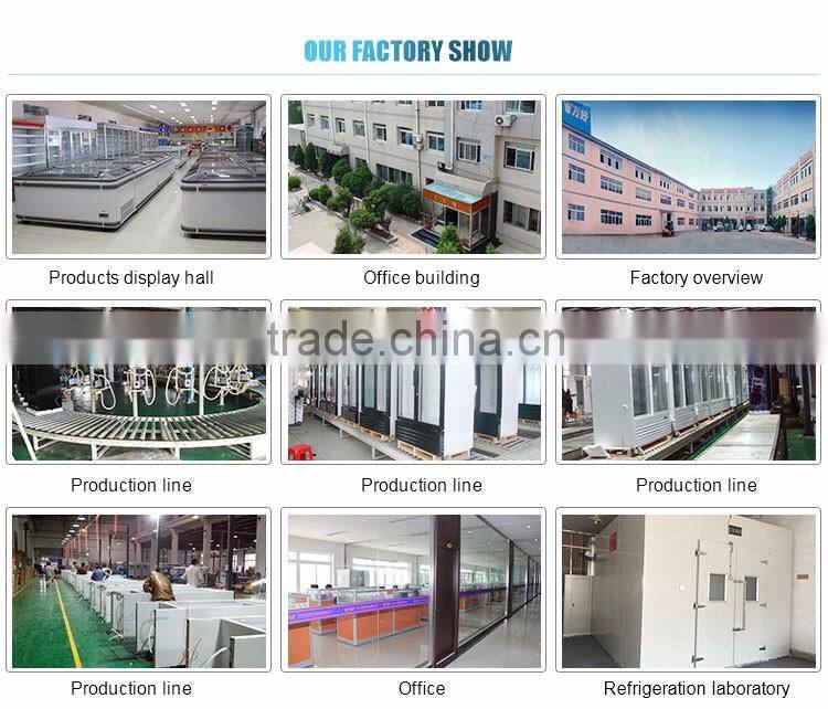 Air cooler with double sliding glass doors for ice cream