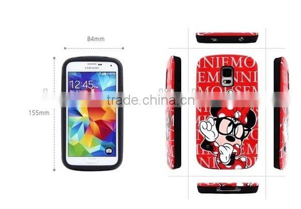 Lovely silicone rubber phone cover for samsung galaxy note 3 cartoon case