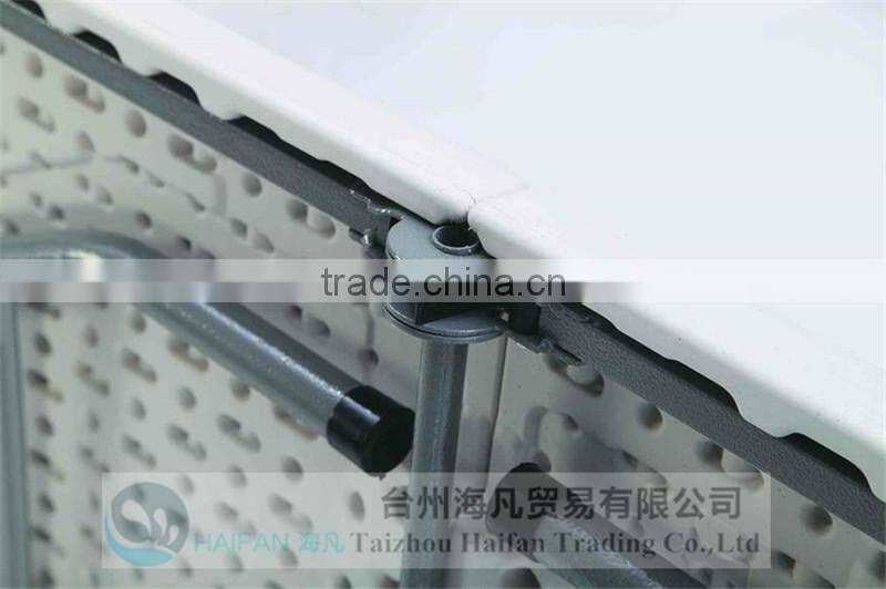 durable180cm white outdoor plastic folding study table and chair with lock/high quality plastic study table