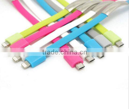 Smart Phone Charging Wire Bracelet Data Lines Micro USB Data Cable for All Digital Products