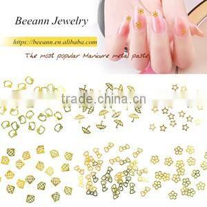 3d metal nail decoration bow tie rhinestone nail art&design pictures