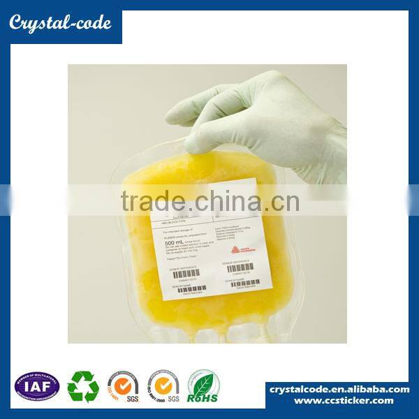 High quality OEM heat transfer roll bottle low temperature label for plastic products