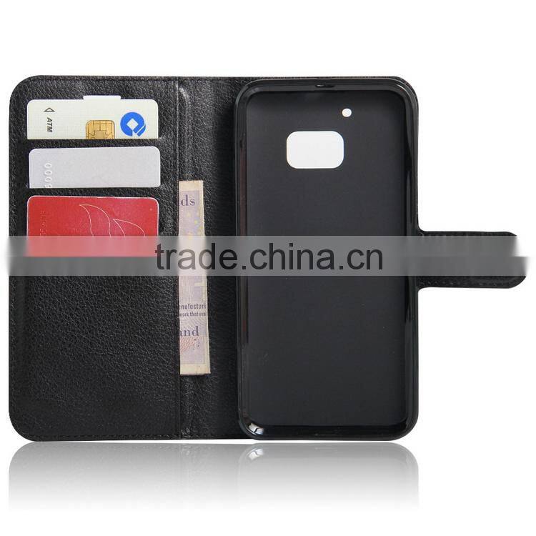 Popular new products leather phone case for htc m10