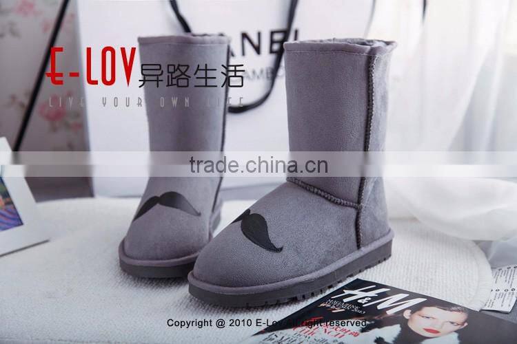 2015 hot sales high quality and cheap women ankle boots with fur