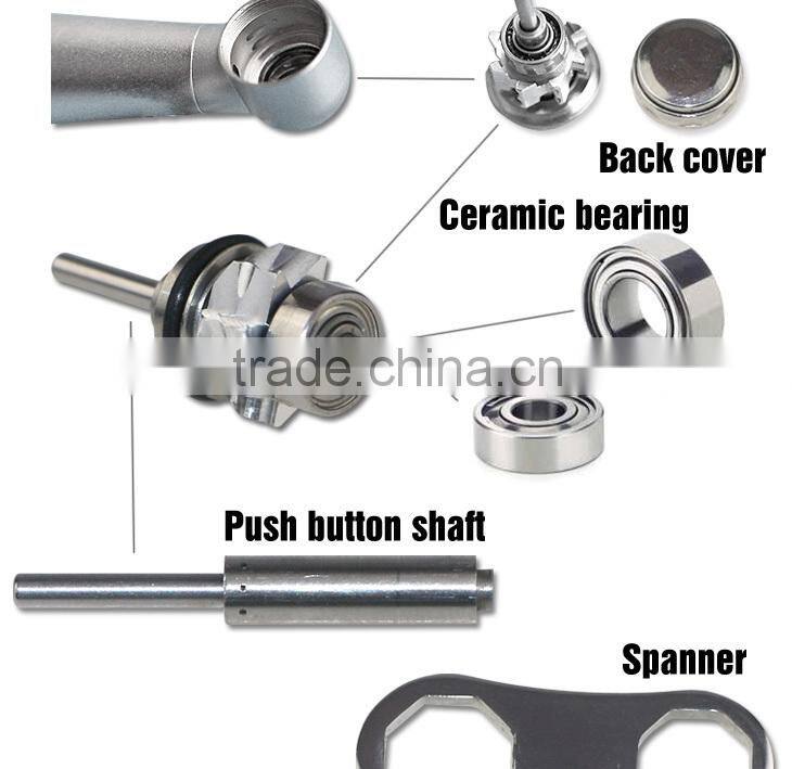 CE and ISO13485 approved high speed dental handpiece with led light