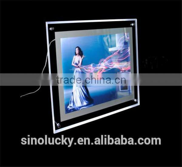 Led light box advertise unique design acrylic slim light sign with picture