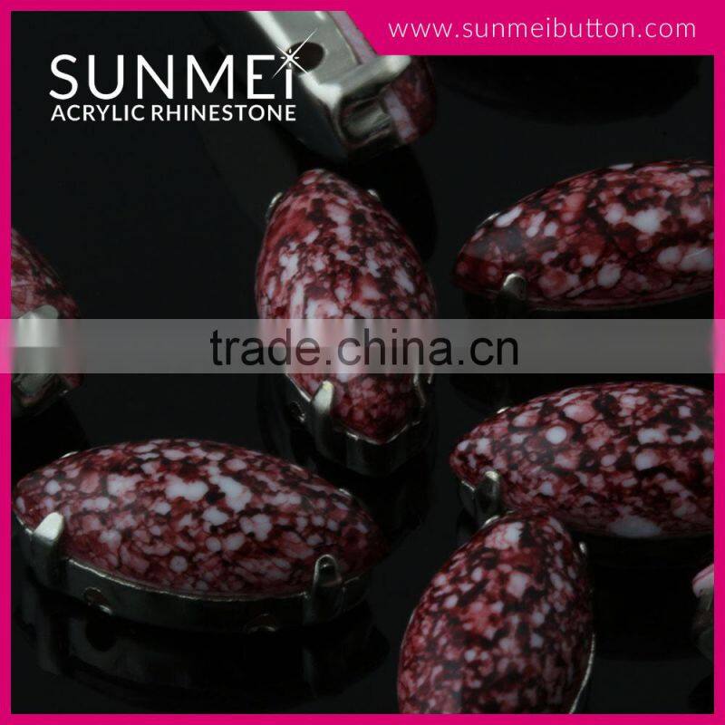 Marquise Shaped Rhinestone Trims for Shoes