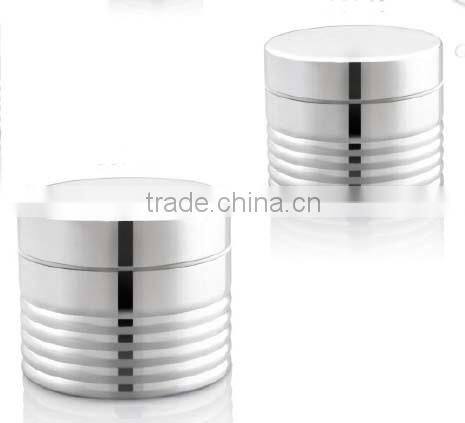 cosmetic round empty plastic cream jar