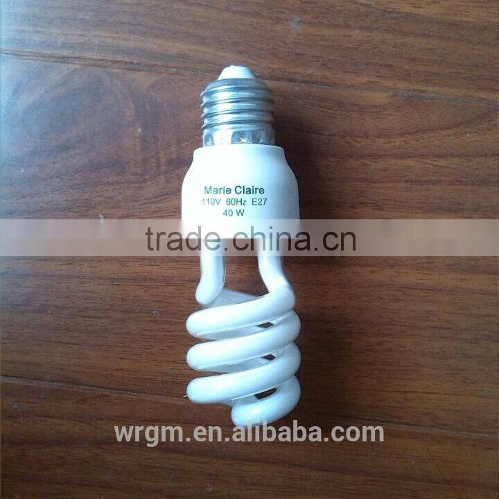 40W spiral energy save lamp,U spiral energy save lamp,half spiral