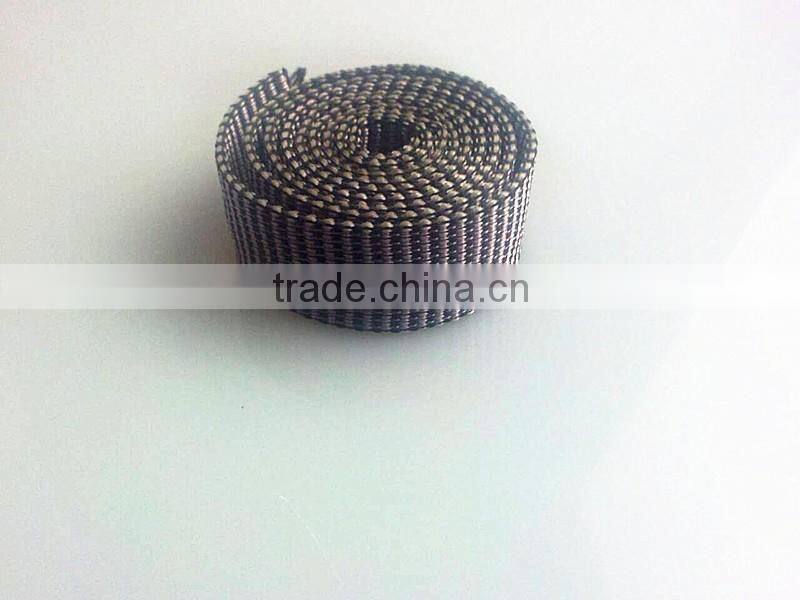 Custom logo jacquard woven pattern band tape pp webbing