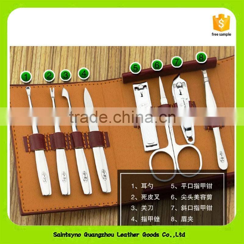 16011 Portable Stainless steel Nail Art Manicure Set Nail Care Tools with Mini Finger Nail Cutter