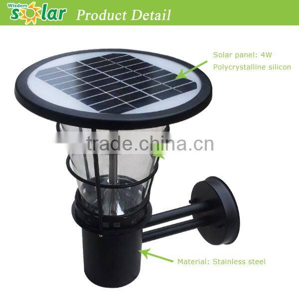Solar power wall light fence led outdoor light for artificial grass led sensor light outdoor(JR-2602)