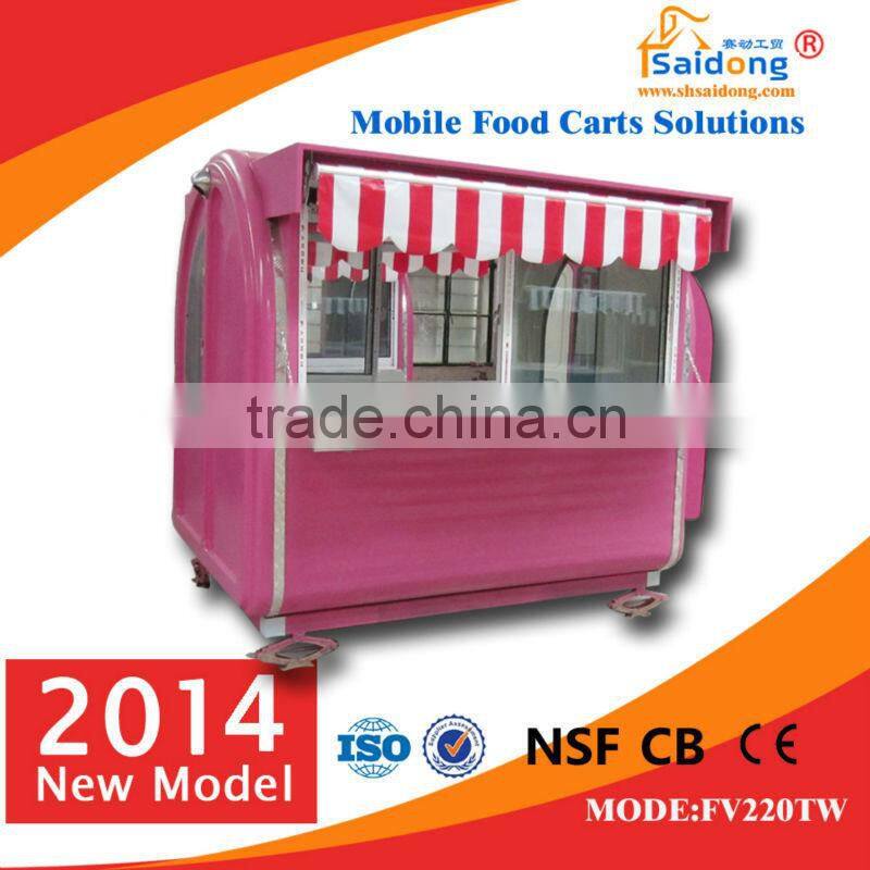 Factory price fast food truck-coffee kiosk cart-coffee serving cart for sale