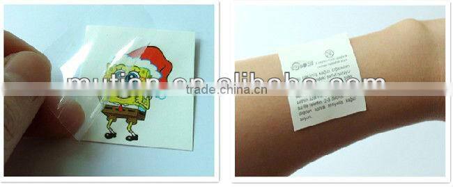 Tatoo sticker with opp bag packing