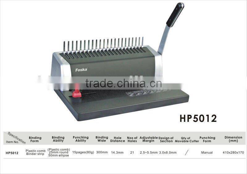 Plastic Comb Binding machine/Hot Sale Binding Machine