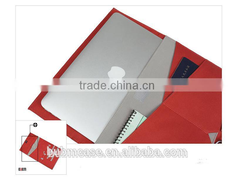 BUBM 2016 folding colorful design slim for macbook case , notebook handbag ,bag for macbook11"13"