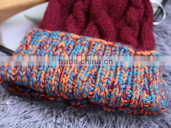 wholesale fashion ladies wool winter beanie hats womens winter knitted hat