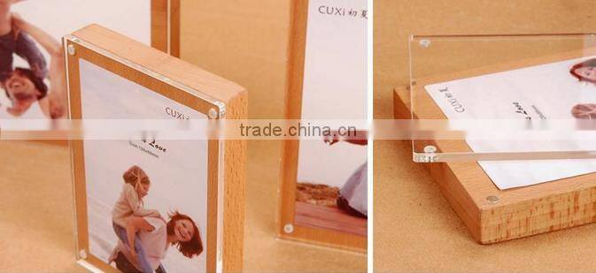 acrylic photo frames wood