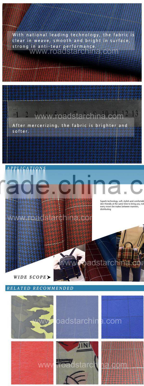 Yarn dyed reflective fabric for bag