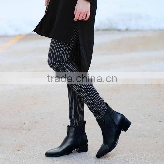 2015 British fashion design genuine leather martin ladies boots new fashion pointed toe suede ankle boots CP6699