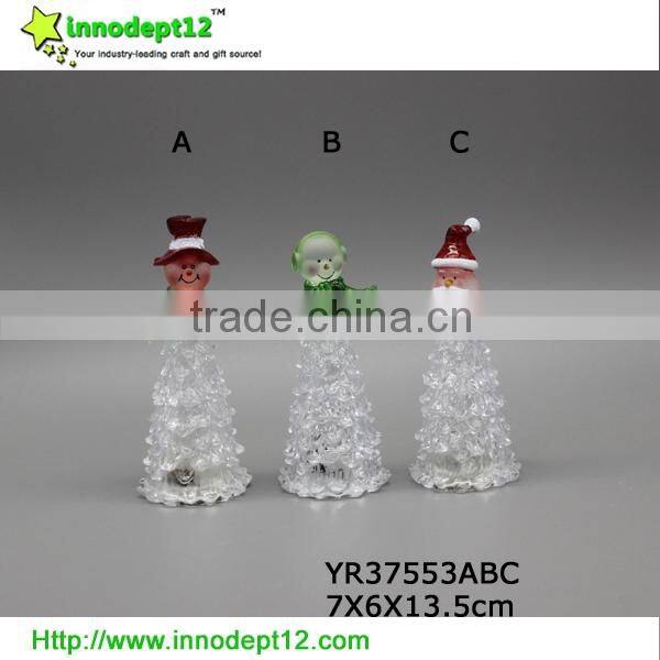LED Christmas decoration acrylic Christmas artificial tree, artificial flame light