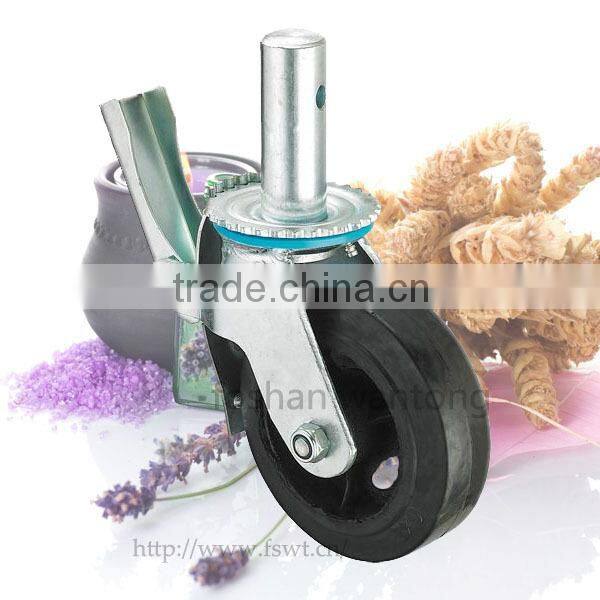 High Load Capacity Industrial Black Rubber Heavy Duty Caster