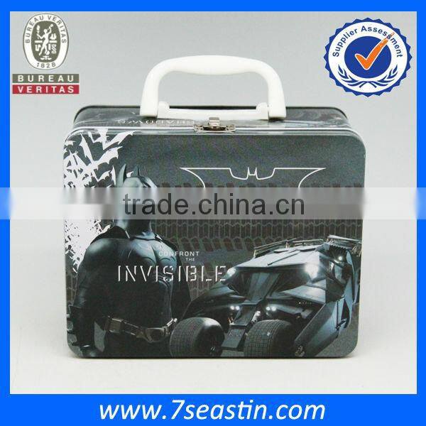 Armor warrior hero toy storage tin box for a christmas gift