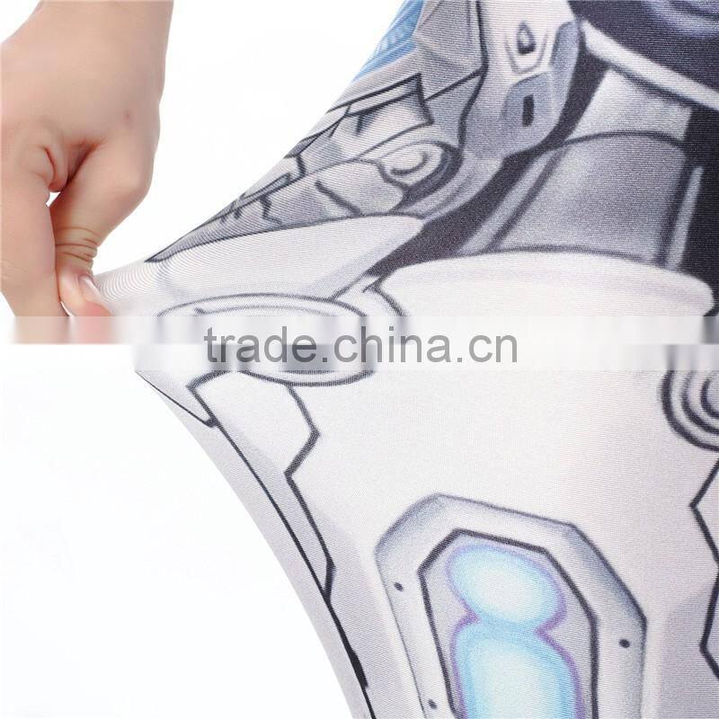 New Arrival Design MECHA CosPlay ROBOT Comic Cartoon Printed Leggins Women Leggings