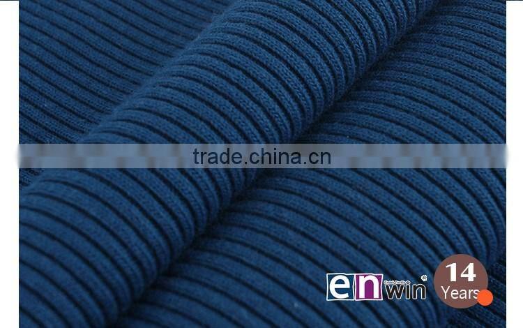 shaoxing supplier outdoor fabric 32s polyester rib single jersey knit fabric price per meter