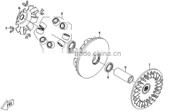 194MM 23T Variator Kit CFmoto 500CC CF188 UTV ATV Buggy Go Kart Parts