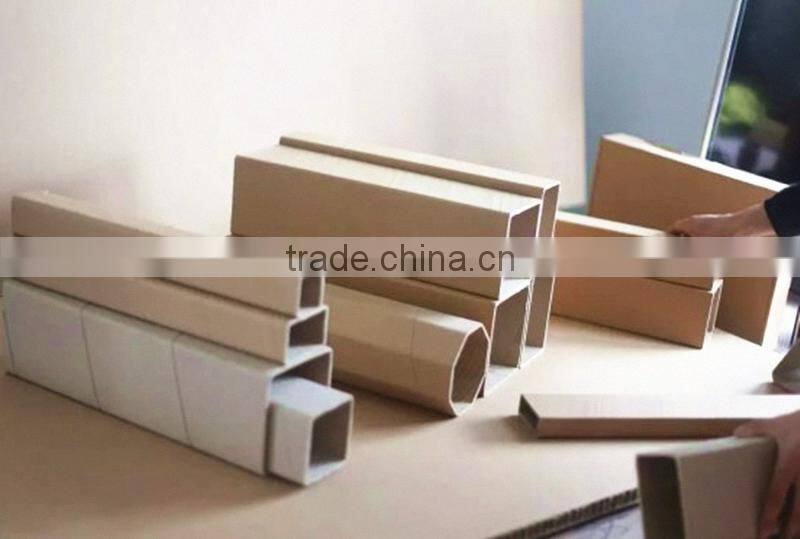 High strength square paper tube