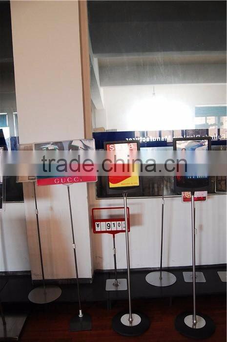 Quality-assured shopping mall use square pipe sign board stand