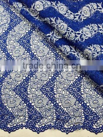2015 Best selling african cord lace fabrics nigeria cord lace