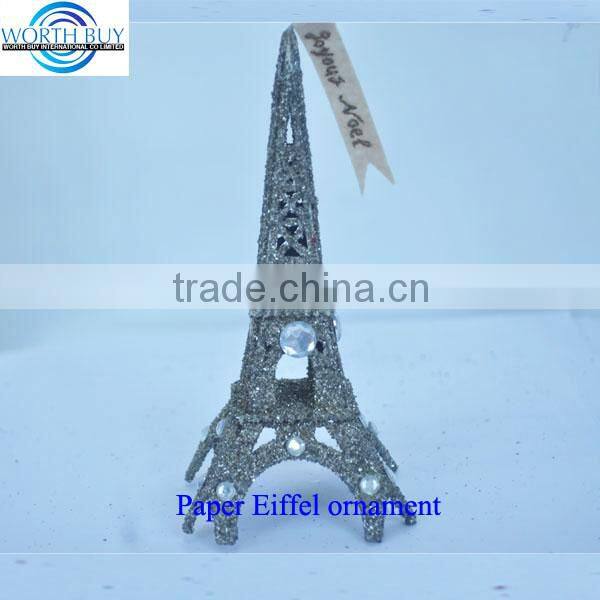 Eiffel tower paper craft paper product for Christmas decoration wholesale