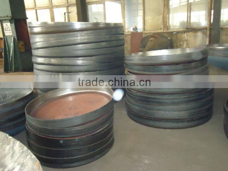 mild steel flat dish ends for cement mixing tank