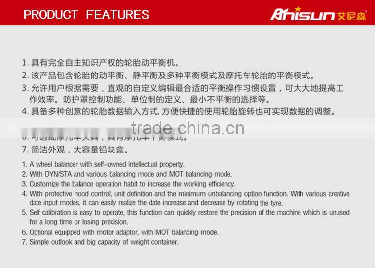 Full Automatic Computer Wheel Balancer Price/Used Car Wheel Balancing Machine Price