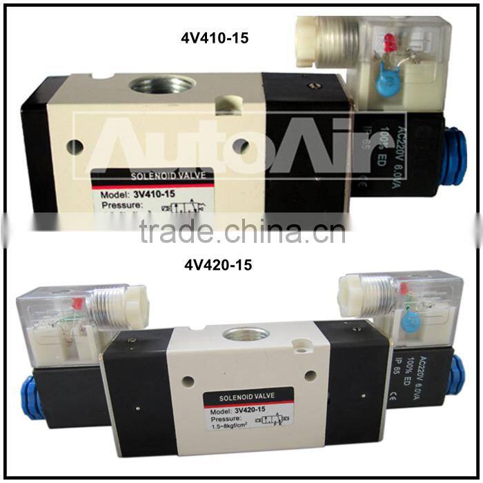 3v Series 2 position 3 way air pilot valve solenoid valve Pneumatic Air Control Valves