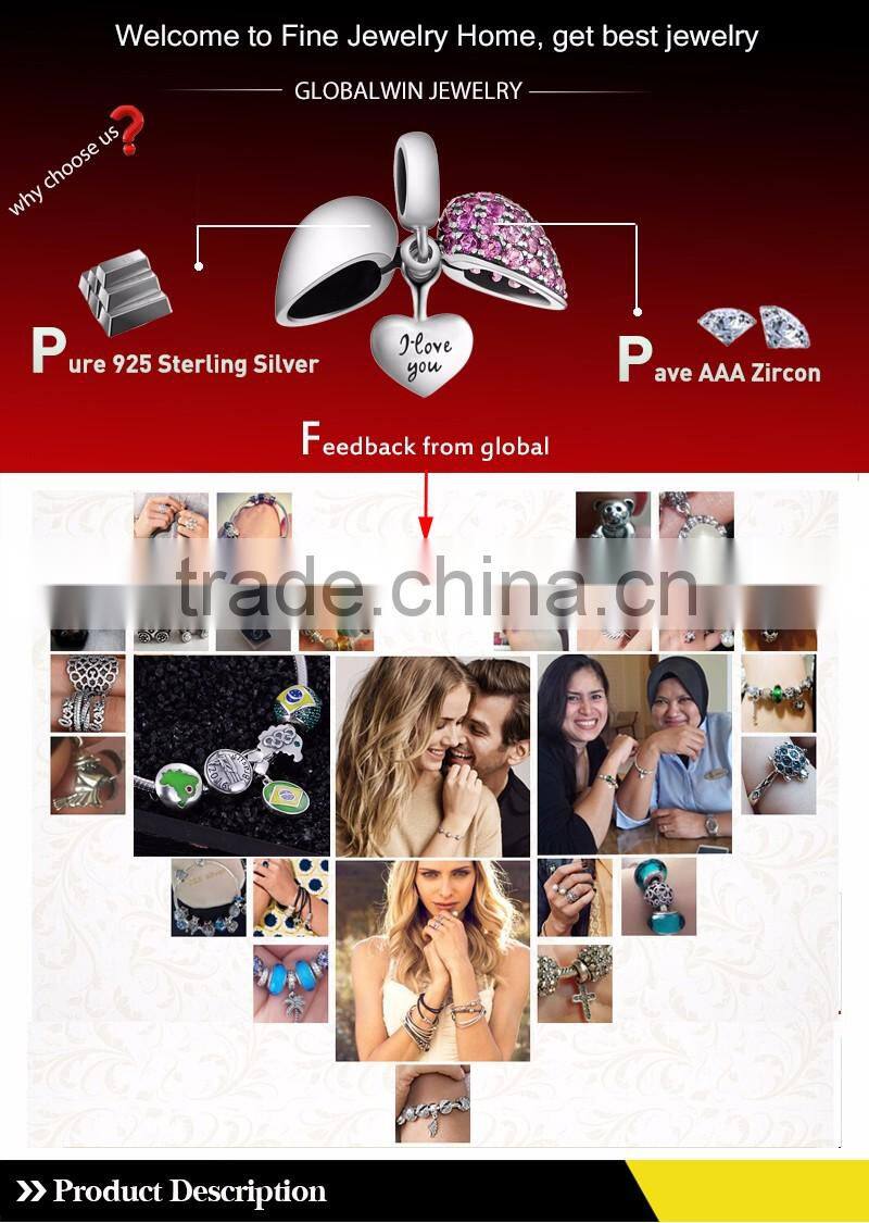 Vintage Royal Embossment Flowers S925 new arrivals safety chain Imitation stone flower automatic adjust silver chain charm A020