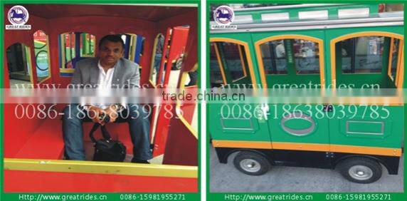 Mini Electric Tourist Used Trackless Train For Sale