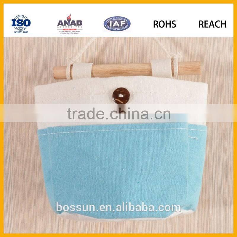 New design hang the bag wardrobe cloth pouch wall headboard wall nostalgia cotton storage bag