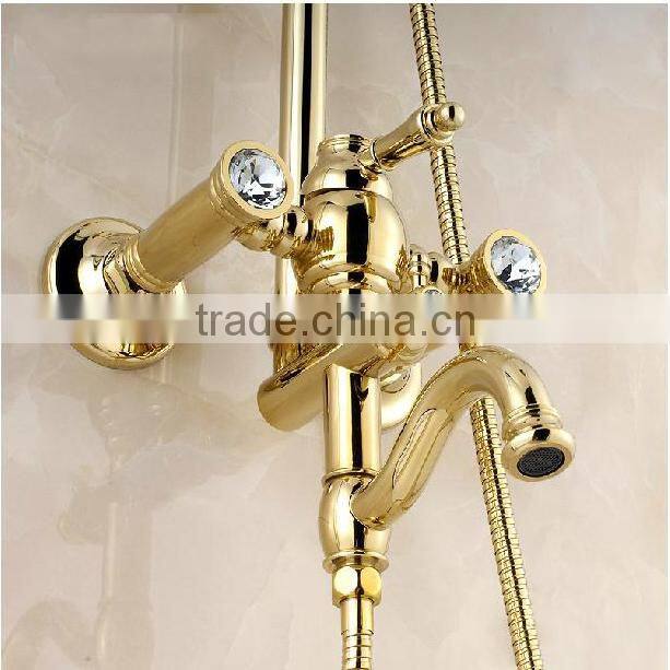 Deltar sanitary ware OEM gold shower faucet, classic wall mounted shower set faucet