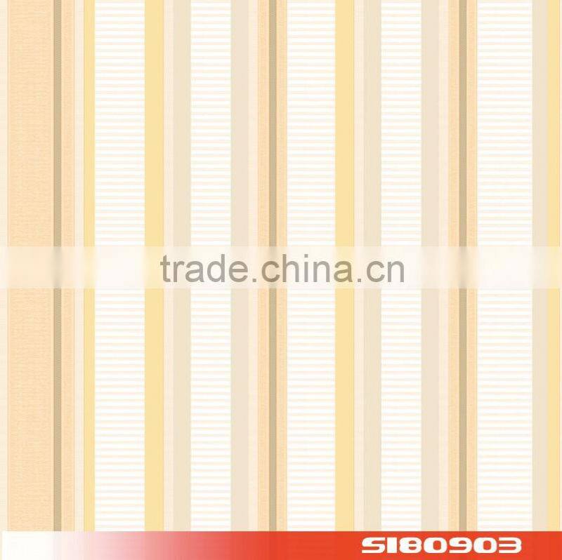 vertical and horizontal stripe eco pvc vinyl home wallpaper S180907