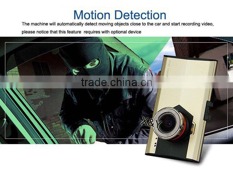3inch motion detection and stop guard fisheye lens car dvr XY-T360