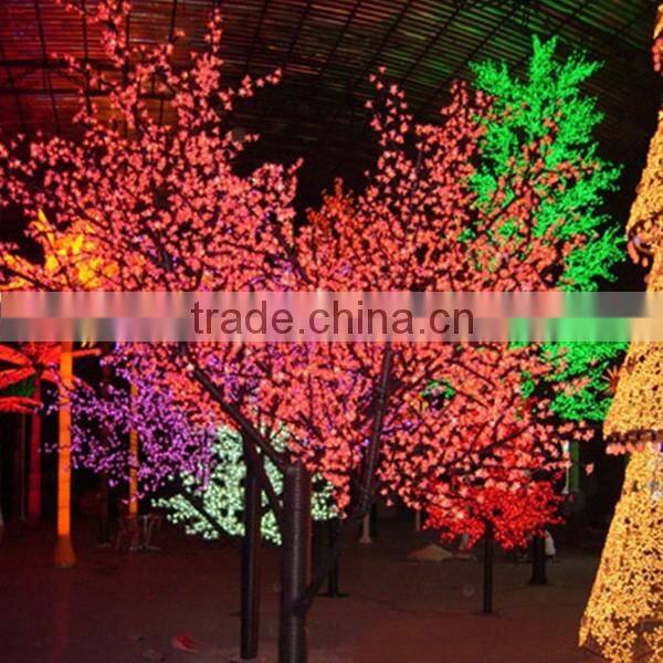 indoor/outdoor decoration tree light fiber optic tree light felt decoration christmas tree