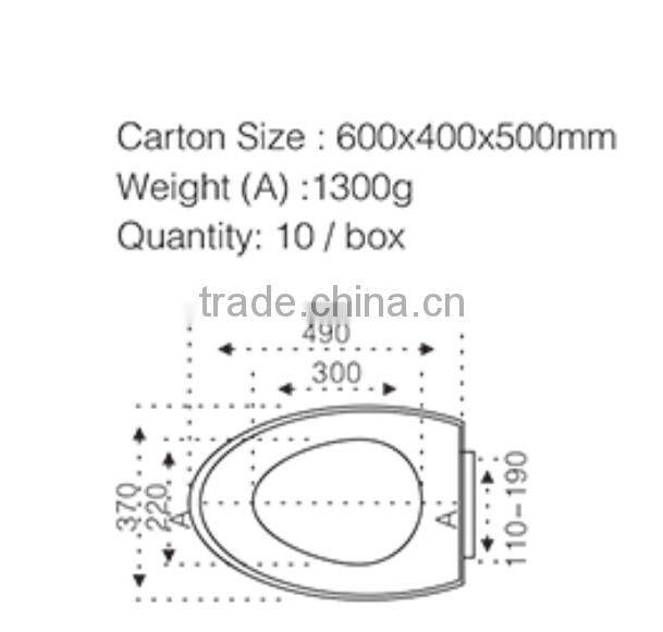 FG92PP- Easy Clean cera toilet seat indian style