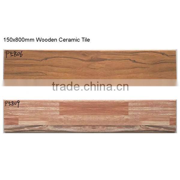 150x800mm 3D inkjet wooden look ceramic tile P5806
