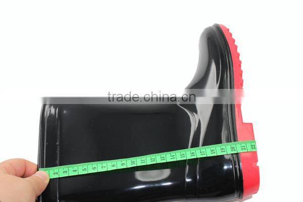 Pure color and classical PVC rain boots cheap wholesale PVC shoes