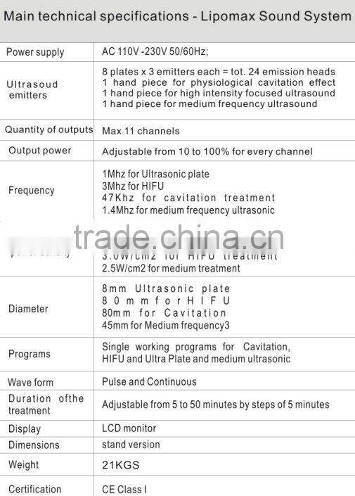 safe ultrasonic weight loss cavitation beauty machine