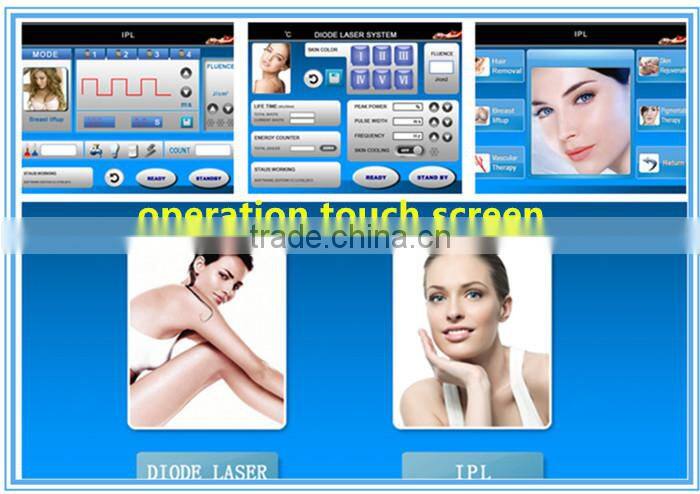 Multifunctional IPL 808nm diode laser hair removal beauty machine